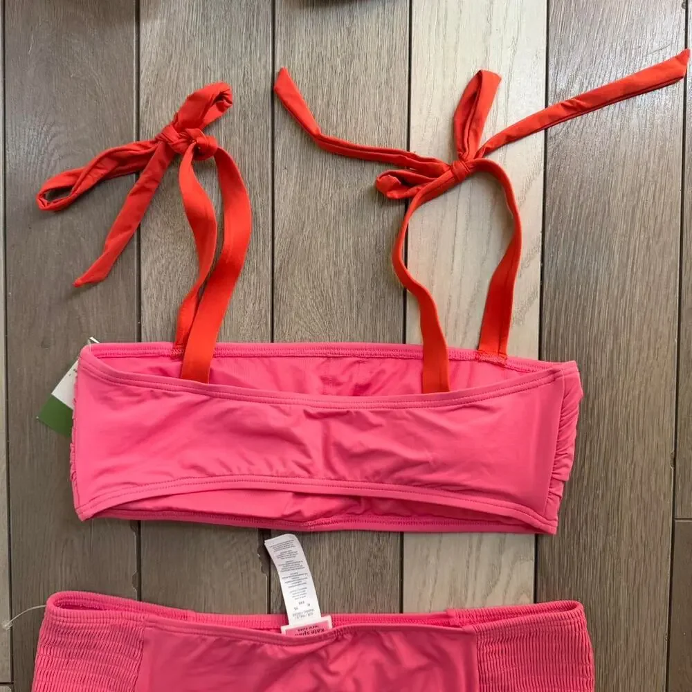 Kate spade colorblock bandeau bikini